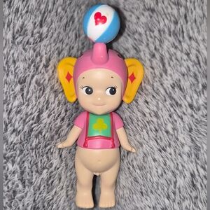 Pink and Yellow Kids Toy Figure